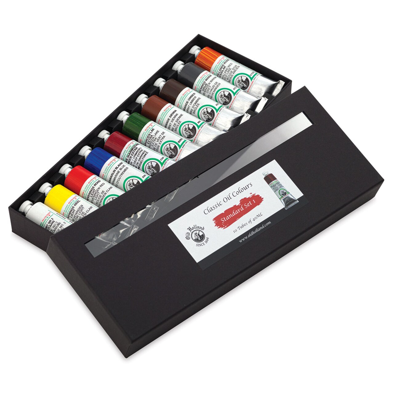 Old Holland Classic Oil Color - Introductory Box Set, Set of 10 Colors, 40 ml tubes
